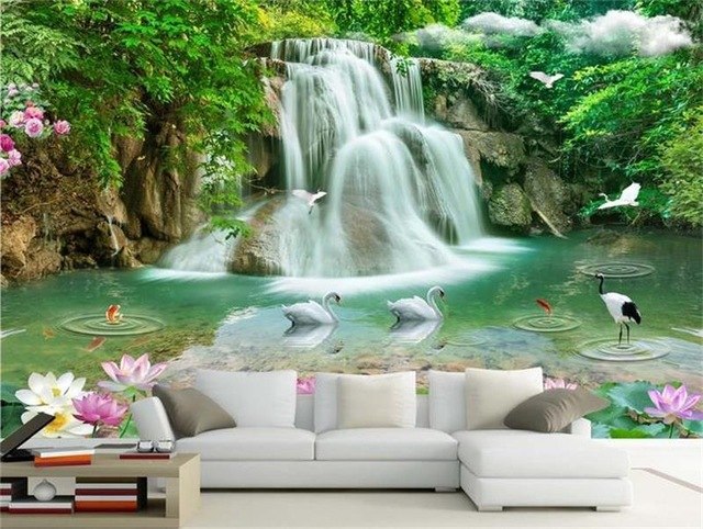 Waterfall Landscape Painting at PaintingValley.com | Explore collection ...