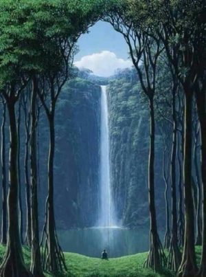 300x403 Waterfall Byob Painting Class Paint - Waterfall Painting