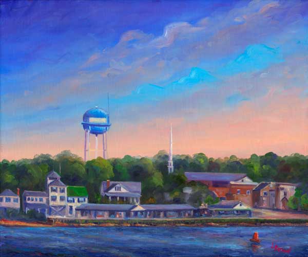 600x500 Southport North Carolina Waterfront - Waterfront Painting