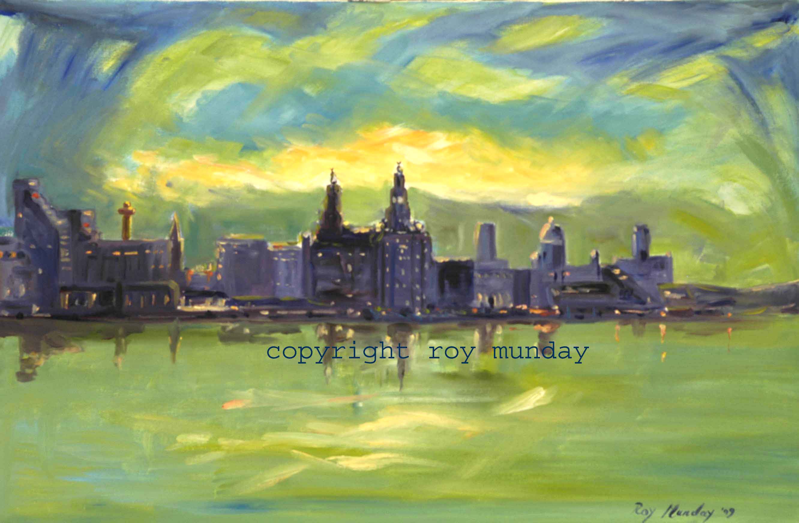 2663x1744 My Paintings - Waterfront Painting