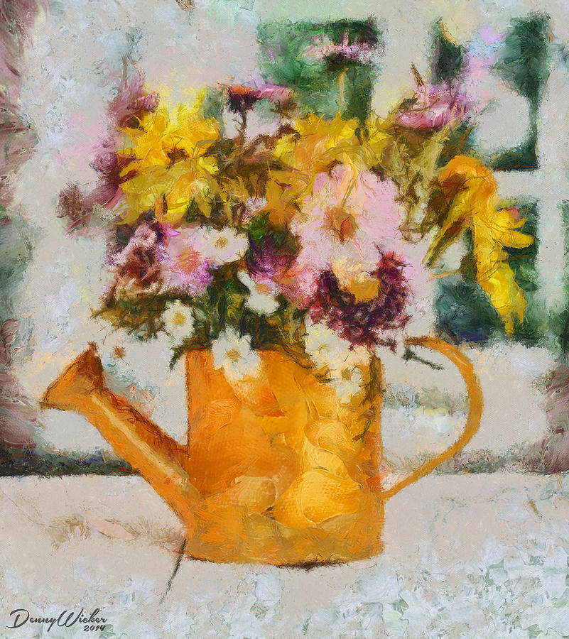 Watering Can Painting at PaintingValley.com | Explore collection of ...