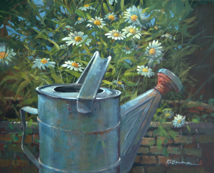 700x565 Bansemer Studio Amp Gallery Of Fine Art The Watering Can - Watering Can Painting