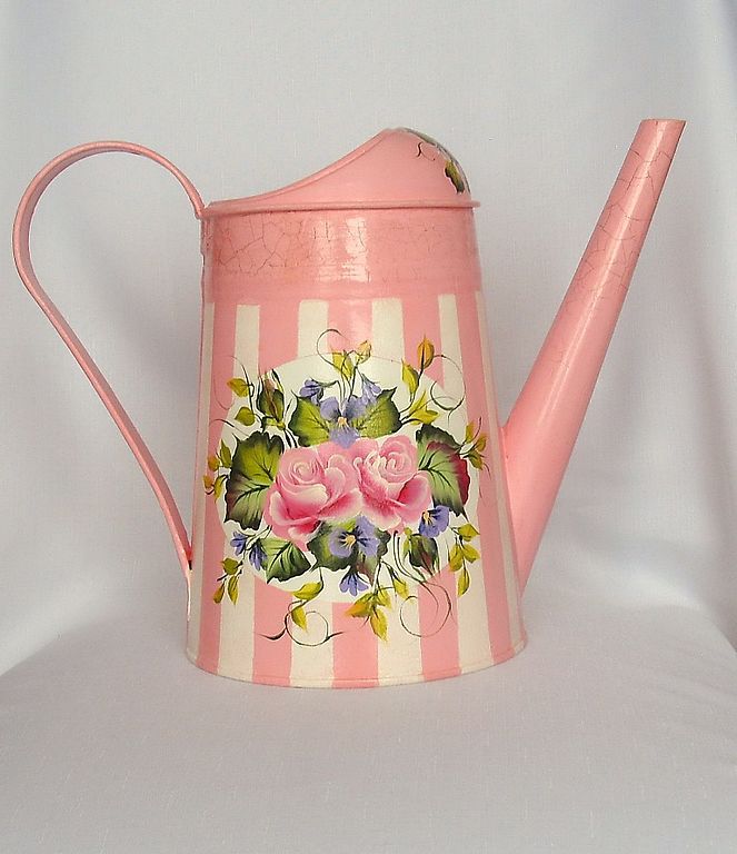 663x768 Watering Can Painted, For Watering Houseplants On Shabby! Shop - Watering Can Painting