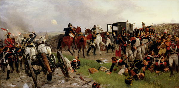 600x297 On The Evening Of The Battle Of Waterloo 1879 Painting Ernest - Waterloo Painting