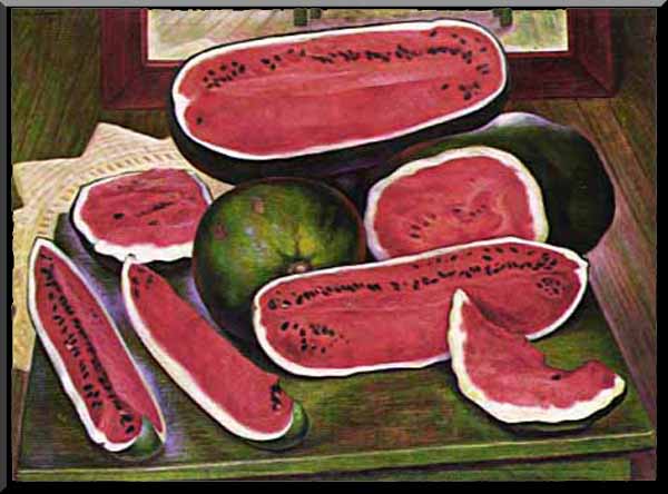600x444 The Last Painting Of Diego Rivera - Watermelon Painting