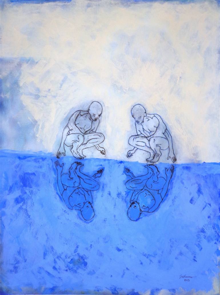 770x1032 Saatchi Art Narcissus - Waters Edge Painting