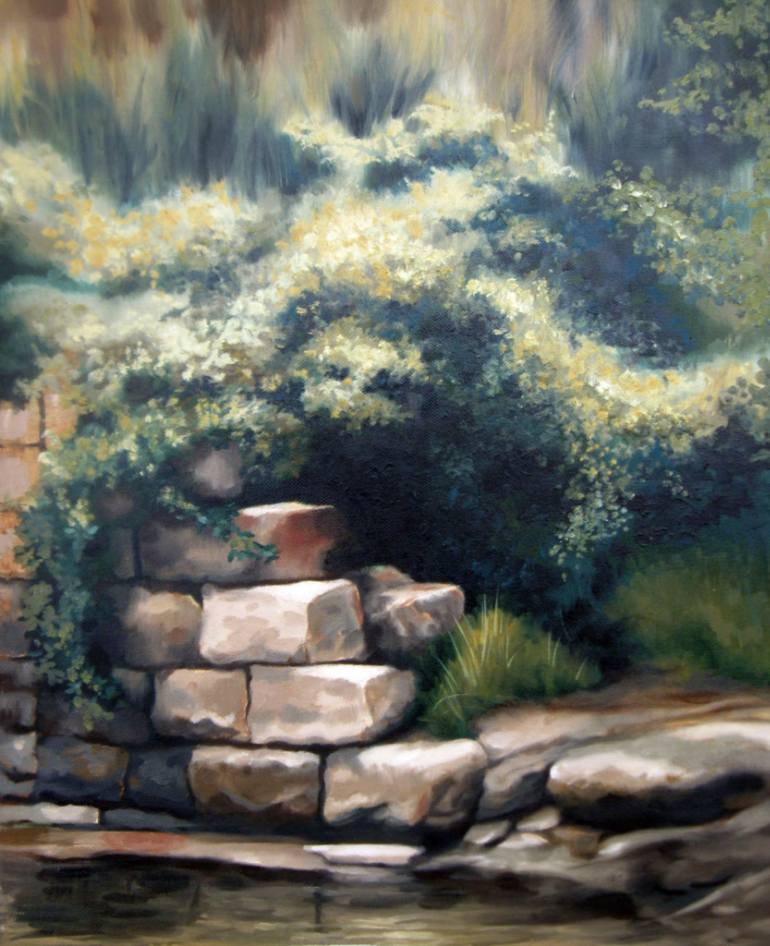 770x946 Saatchi Art Waters Edge Painting By Henry Wienhold - Waters Edge Painting