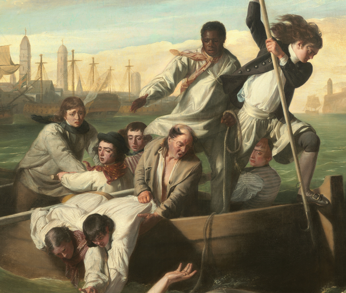 1179x1000 Watson And The Shark. Fragment By John Singleton Copley History - Watson And The Shark Painting