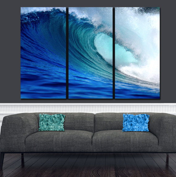 Wave Canvas Painting at PaintingValley.com | Explore collection of Wave ...