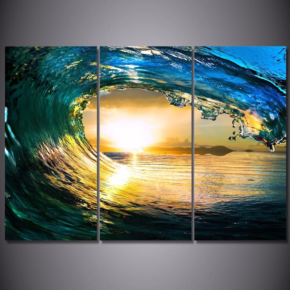 960x960 Ocean Wave - Wave Canvas Painting