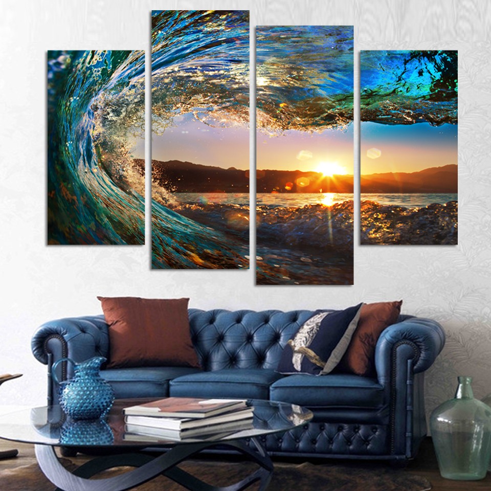 Wave Canvas Painting at PaintingValley.com | Explore collection of Wave ...