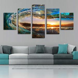 300x300 5 Piece Eye Of The Wave Canvas Painting Onetrolley - Wave Canvas Painting