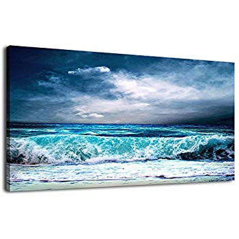350x350 Artewoods Canvas Wall Art Ocean Waves Canvas Painting - Wave Canvas Painting