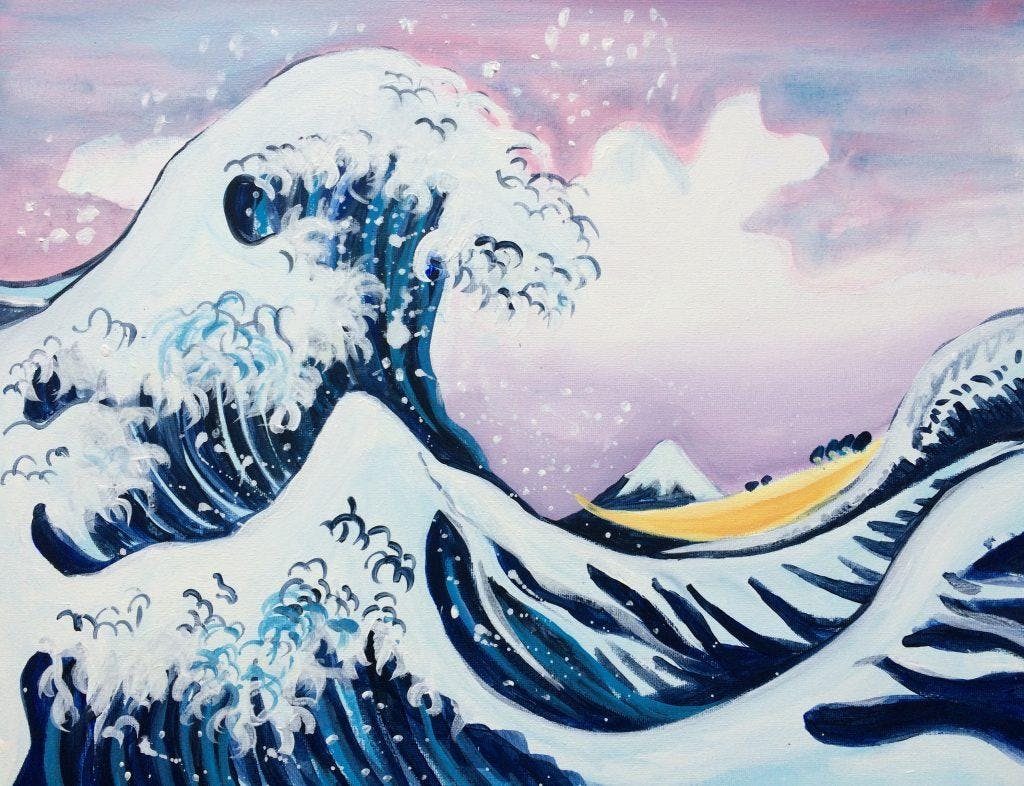 1024x786 Paint The Great Wave! Liverpool, Wednesday 15 August - Wave Painting