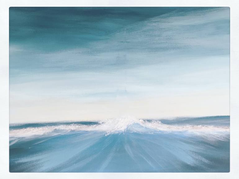 770x575 Saatchi Art Serene Waves Painting By Patrice Paints - Wave Painting Artist