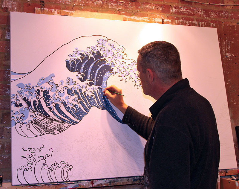 800x632 Simonsgallery Art Blog Painting The Great Wave - Wave Painting Artist