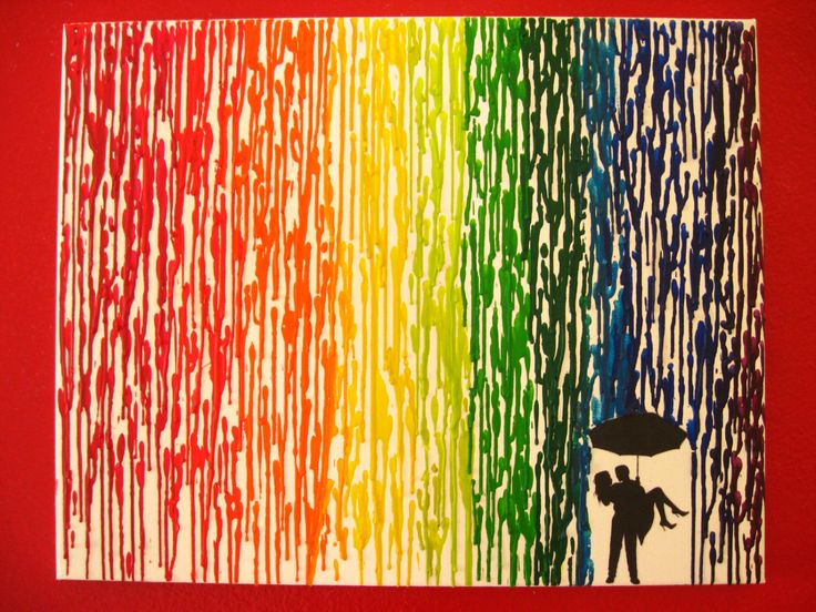 736x552 Wax Painting - Wax Crayon Painting