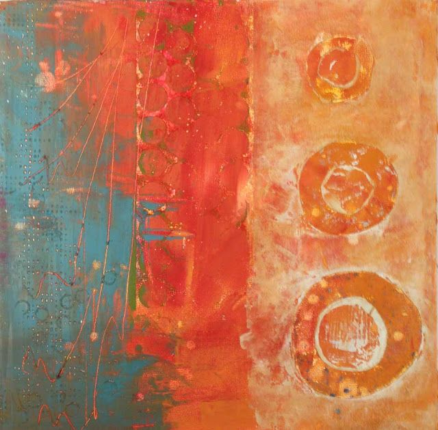640x629 Judy Wise Cold Wax Report Wow, Love This! Ss Abstracts - Wax Painting On Canvas