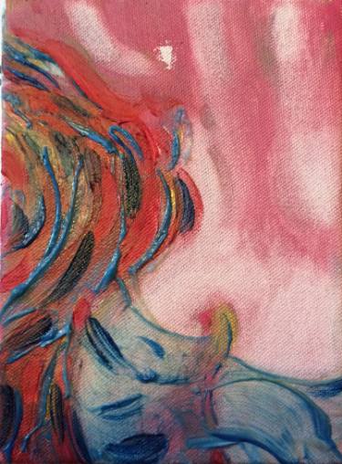 375x508 Original Abstract Expressionism Erotic Wax Paintings On Canvas - Wax Painting On Canvas