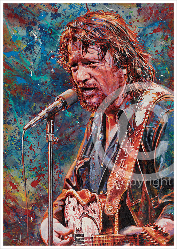 576x809 Tom Nolljennings, Waylon - Waylon Jennings Painting
