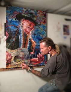236x307 Waylon Jennings Painting And Prints By Tom Noll Httpwww.tomnoll - Waylon Jennings Painting