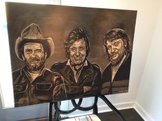 236x177 Waylon Jennings Painting By Buddy Owens - Waylon Jennings Painting