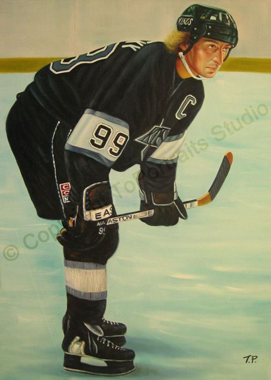 550x771 Wayne Gretzky, Los Angeles Kings - Wayne Gretzky Painting