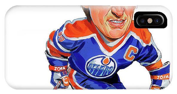 592x316 Wayne Gretzky Iphone X Case For Sale By Art - Wayne Gretzky Painting
