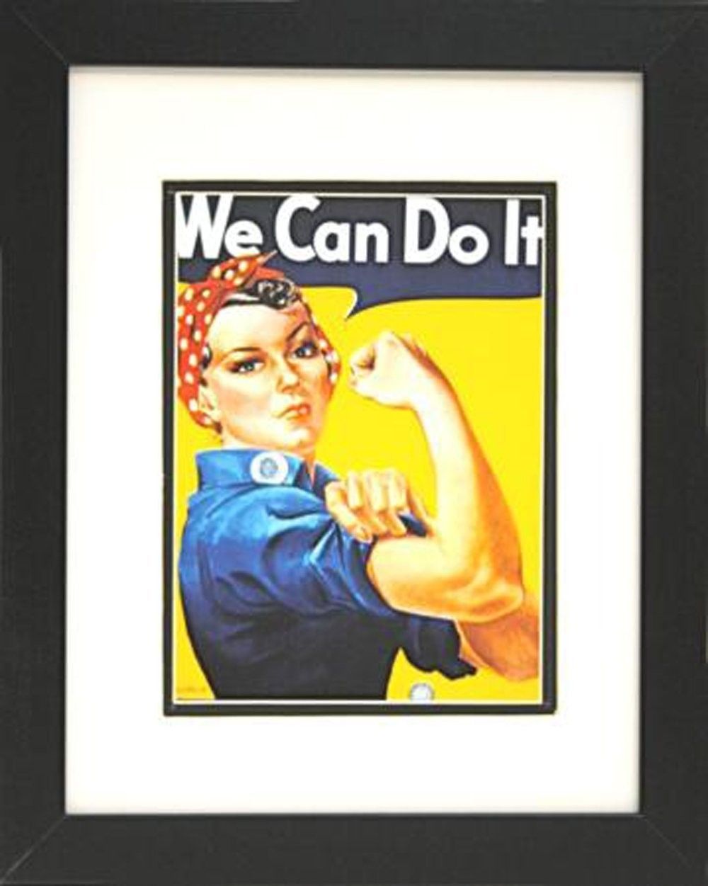 1000x1251 Rosie The Riveter We Can Do It Woman Power World War 2 Framed - We Can Do It Painting