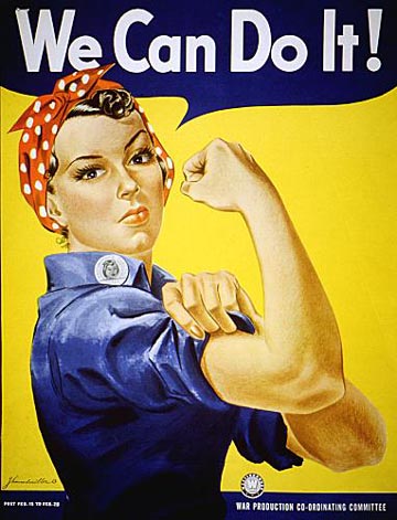 360x471 We Can Do It!' Geraldine Doyle, Wwii Poster Inspiration, Dies - We Can Do It Painting