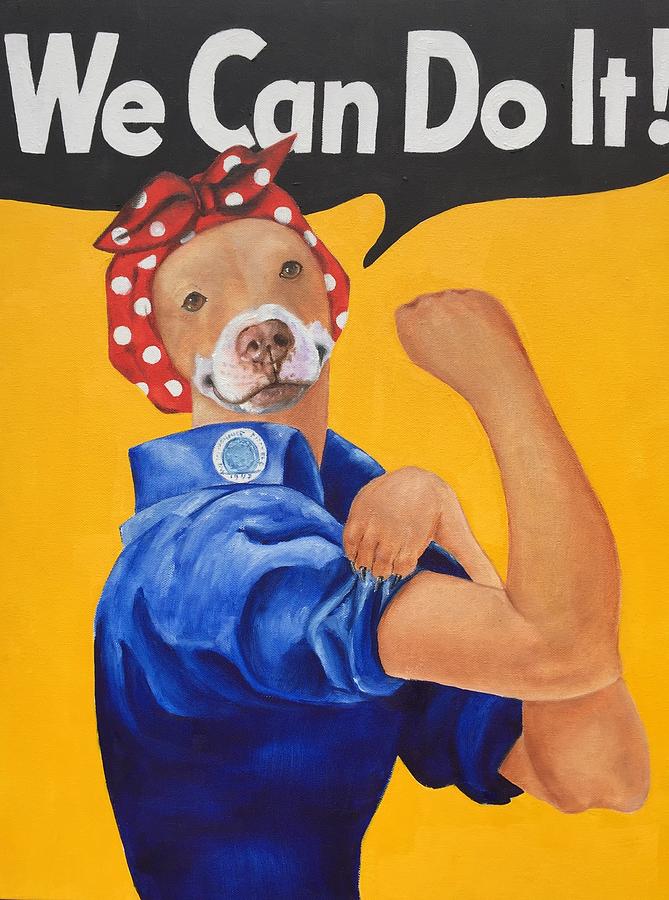 669x900 We Can Do It Painting By Sandy Gillig - We Can Do It Painting