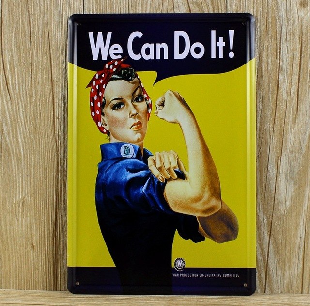 640x631 New 2015 We Can Do It Ua 0281 Vintage Metal Tin Signs Painting - We Can Do It Painting