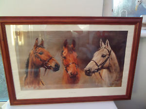 300x225 We Three Kings Large Framed Picture Of Red Rum Arkle Amp Desert - We Three Kings Painting