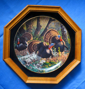 289x300 Wild Turkey We Three Kings Wild Wings Framed Collectible Plate - We Three Kings Painting