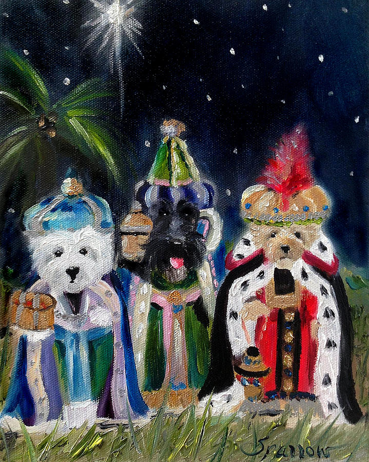 719x900 We Three Kings Painting By Mary Sparrow - We Three Kings Painting
