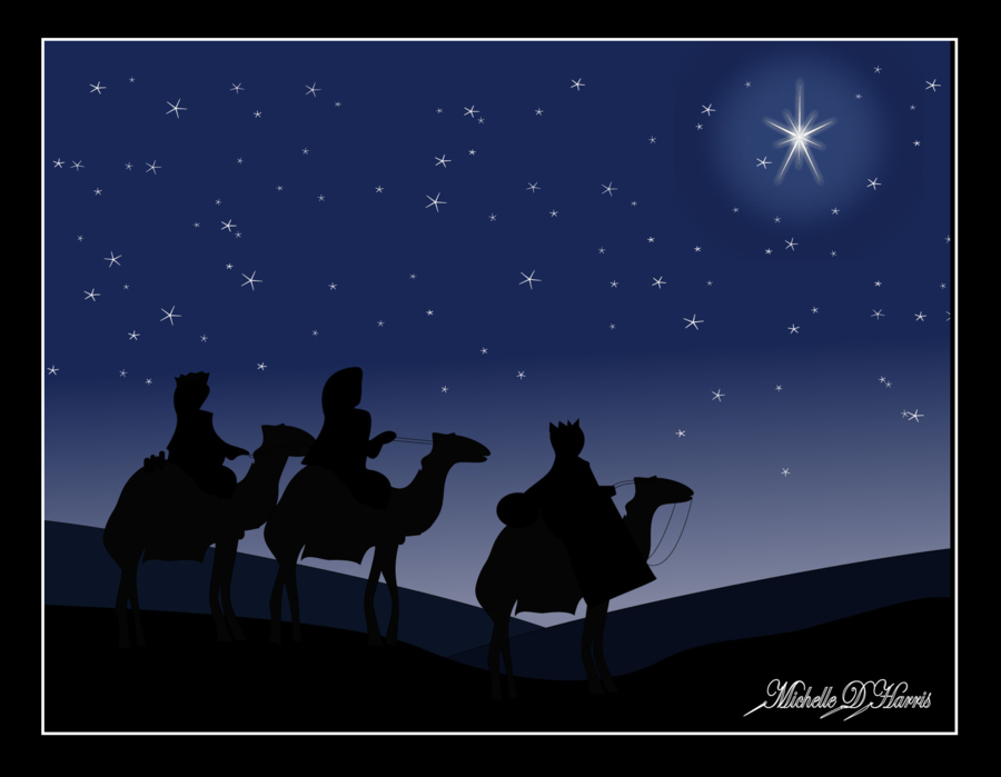 900x699 We Three Kings By Michelledh - We Three Kings Painting