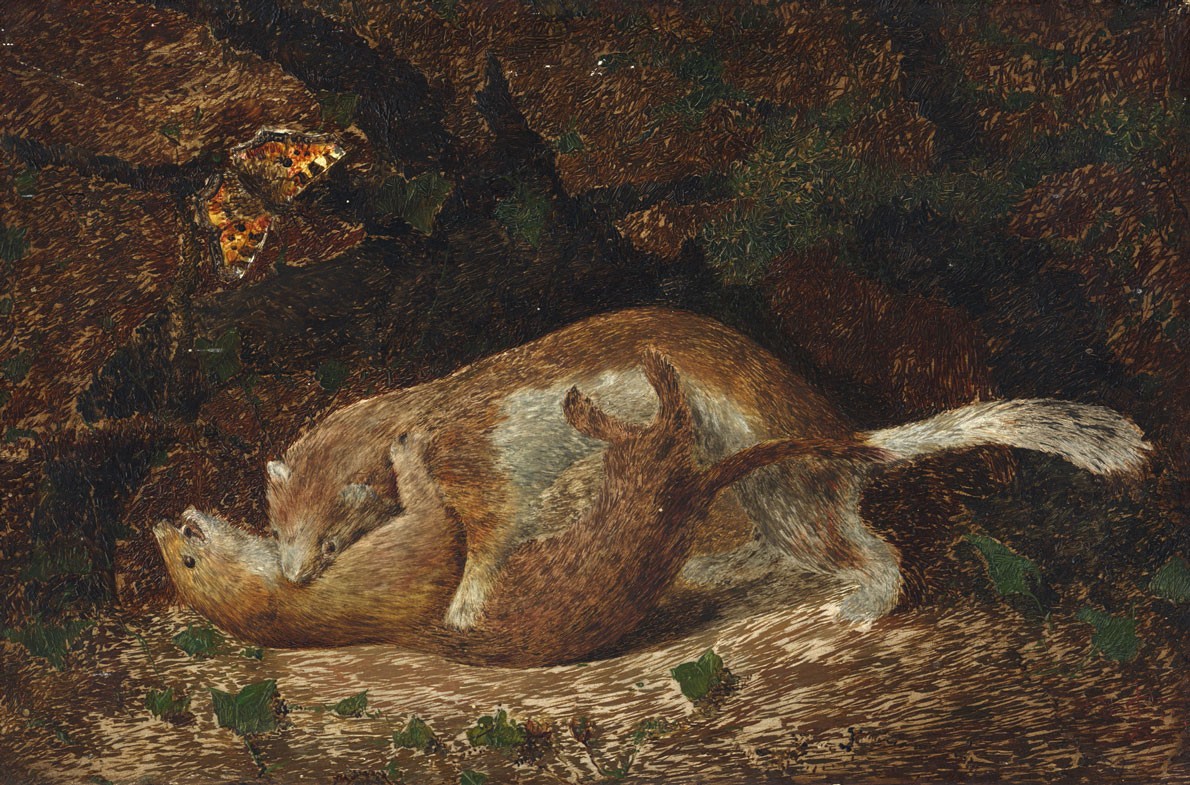 1190x785 Monogram Lc - Weasel Painting