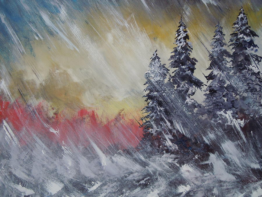 900x675 But The Weather Man Said . Painting By Dan Whittemore - Weather Painting