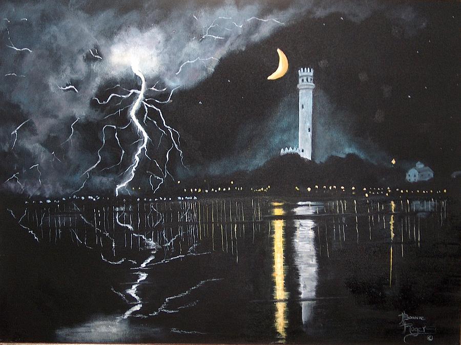 900x674 Stormy Weather Painting By Bonnie Rogers - Weather Painting