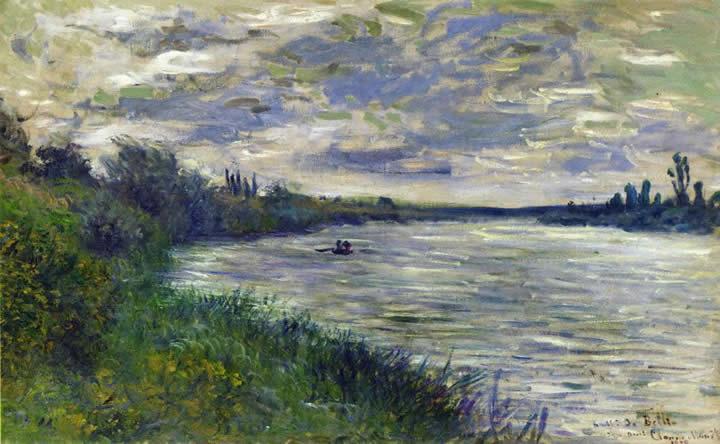 720x444 Claude Monet The Seine Near Vetheuil Stormy Weather Painting - Weather Painting