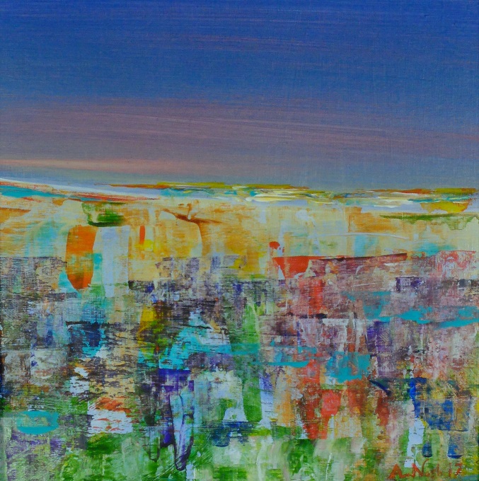 677x680 Original Acrylic Abstract Painting Sold Andy Nash Art - Web Painting