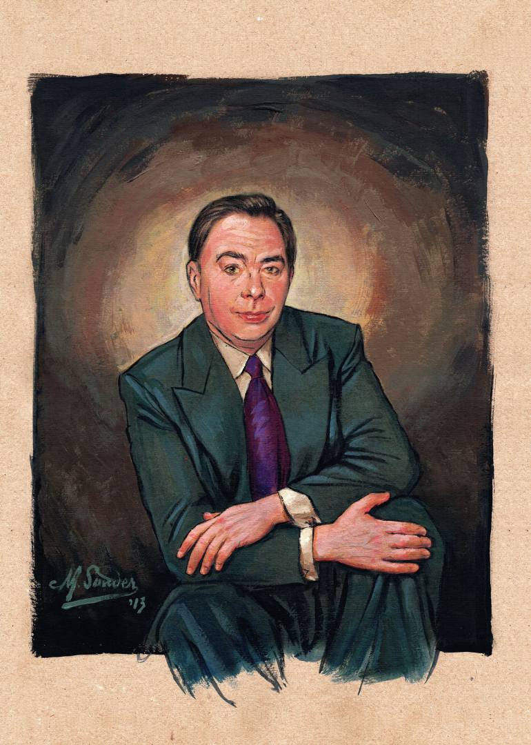 770x1080 Saatchi Art Great Composers Sir Andrew Lloyd Webber Painting By - Webber Painting