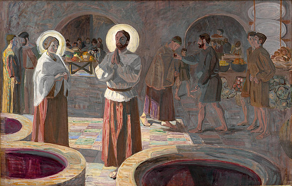 600x383 Wedding - Wedding At Cana Painting