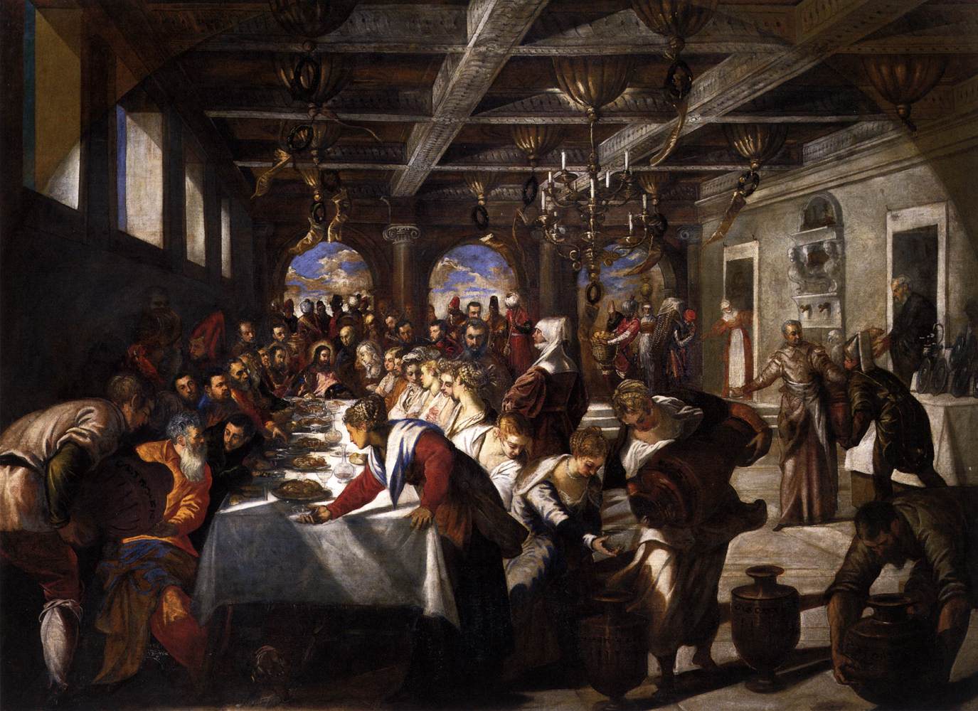 1375x1000 Filejacopo Tintoretto - Wedding At Cana Painting