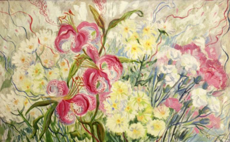 770x475 Saatchi Art Wedding Bouquet Painting By Olga Bagina - Wedding Bouquet Painting