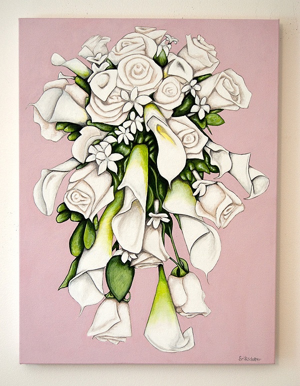 600x772 The 21 Best Bridal Bouquet Paintings Images On Bridal - Wedding Bouquet Painting