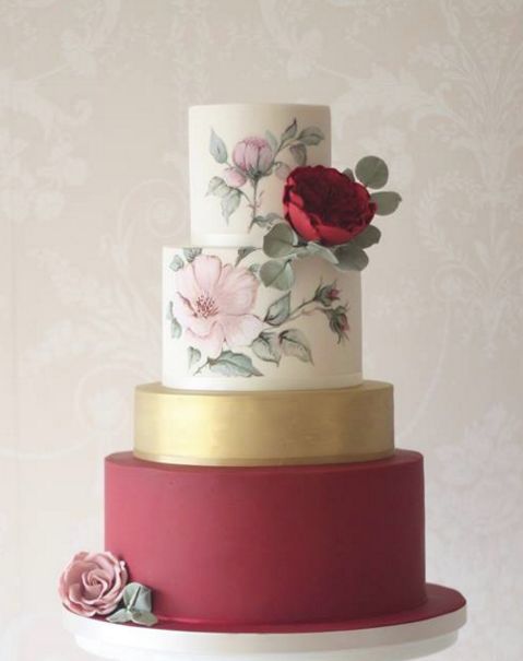 479x605 Wedding Cake Inspiration Cake Painting, Painted - Wedding Cake Painting