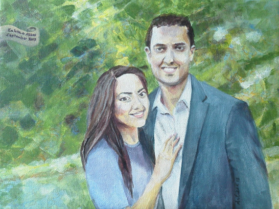570x427 Arlissa Vaughn - Wedding Couple Painting