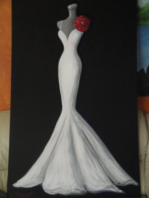 Wedding Dress Painting