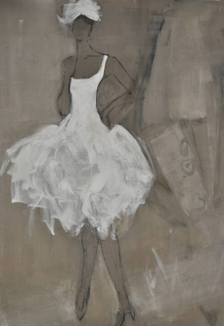 770x1122 Saatchi Art The Wedding Dress Painting By Suzanne Zipprich Naebauer - Wedding Dress Painting